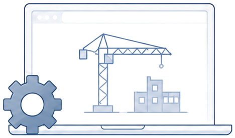 Иллюстрация: сайт в разработке